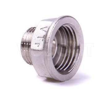переходник с резьбой DN 15 x 13 ВН.-НР., Valtec, никель