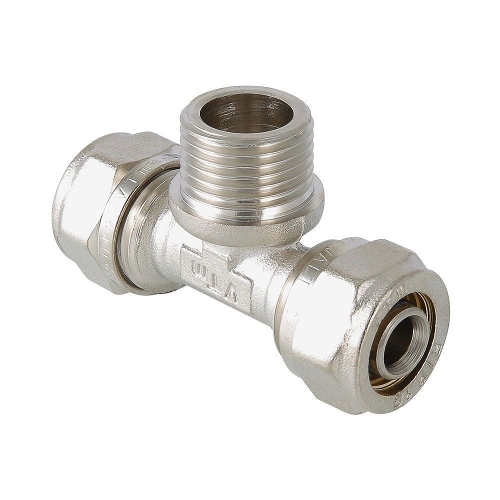 обжим тройник переходной для металлопластиковой трубы DN 26 х 3|4" х 26 НР., Valtec