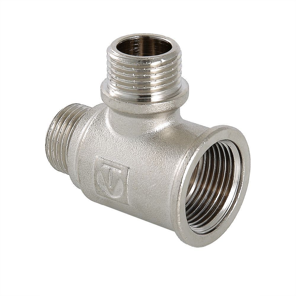 тройник с резьбой DN 20 x 15 х 15 ВН.-НР.-НР., Valtec, никель