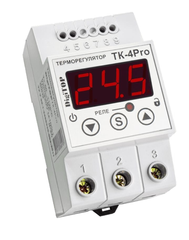 терморегулятор DigiTop, ТК-4Pro (охлаждение, нагрев, теплые полы) -50...+125оС (25А), (DIN-рейка 35м