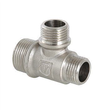 тройник с резьбой DN 20 x 15 х 15 НР.-НР.-НР., Valtec, никель