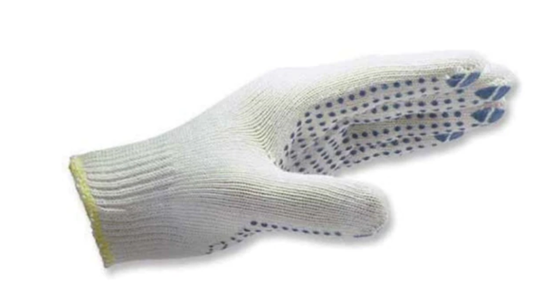 перчатки защитные Wurth, белый, трикотажные, с ПВХ покрытием