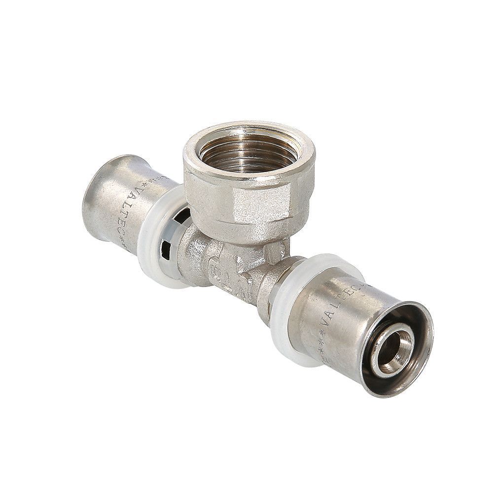 пресс тройник переходной для металлопластиковой трубы DN 26 х 3|4" х 26 ВН., Valtec