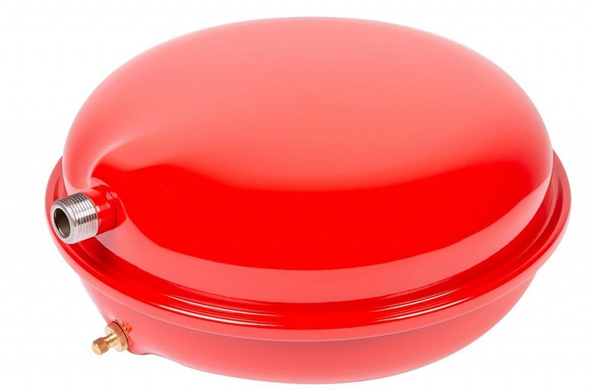расширительный бак для отопления 10 л., Джилекс F (плоского типа), красный, 03 бар, 110|70°C, 3/4"