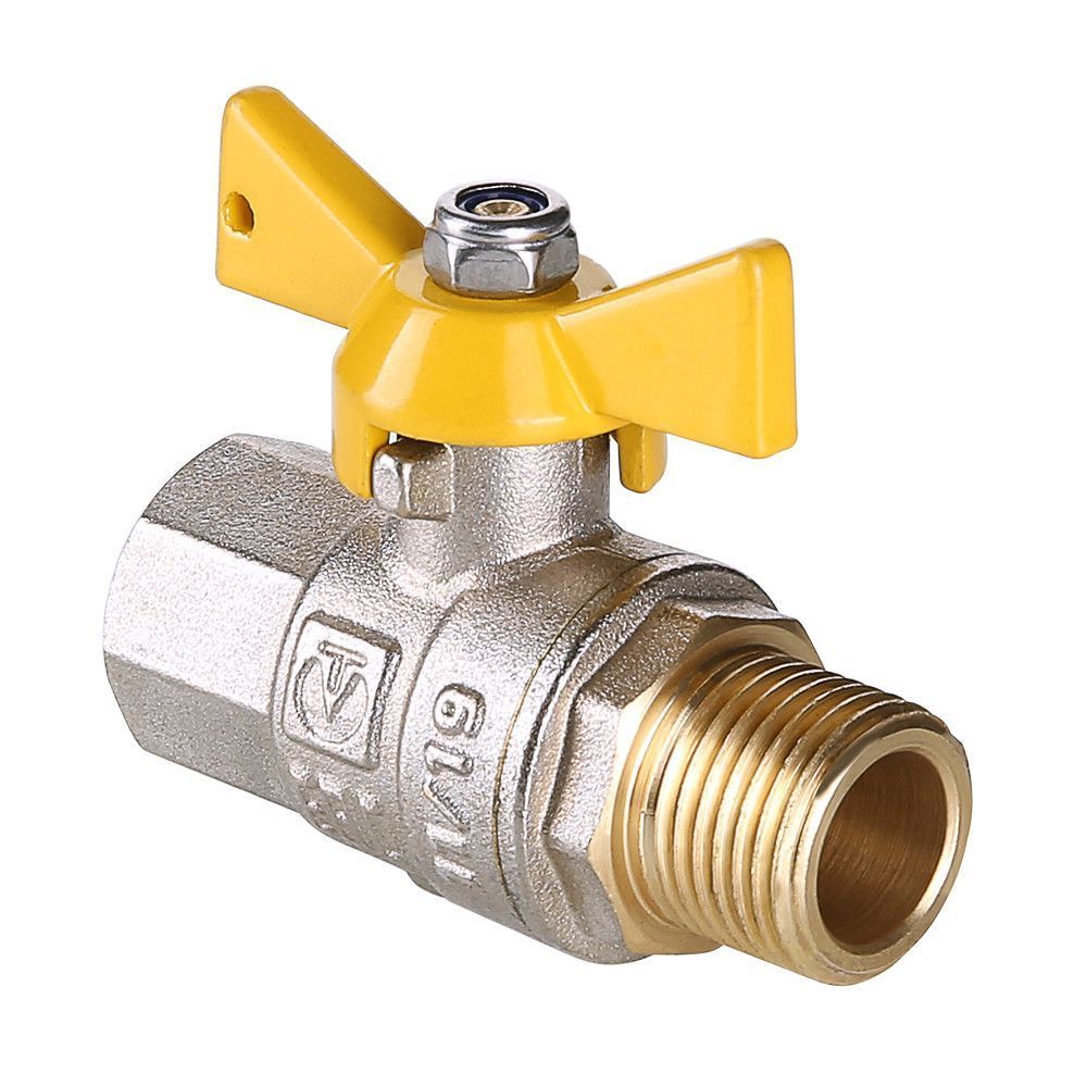 кран шаровый для газа DN 15 ВН.-НР., бабочка, Valtec