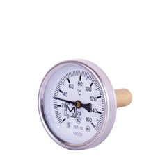 Термометр биметаллический ТБ63, 0+160°, аксиальный, ЗТП