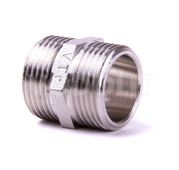 ниппель с резьбой DN 20 НР.-НР., Valtec, никель