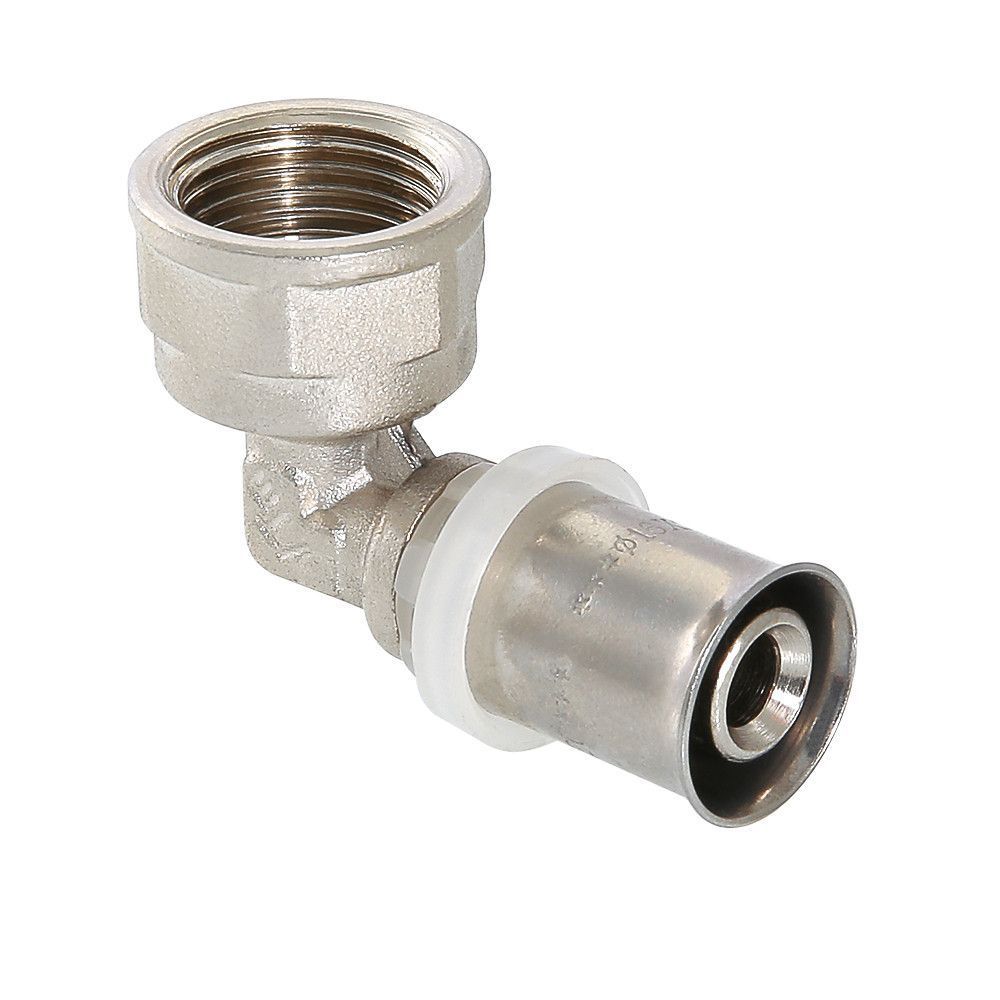 пресс угольник переходной для металлопластиковой трубы DN 20 х 1|2" ВН., Valtec