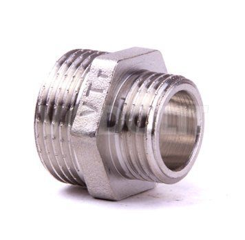 ниппель с резьбой переходной DN 20 x 15 НР.-НР., Valtec, никель