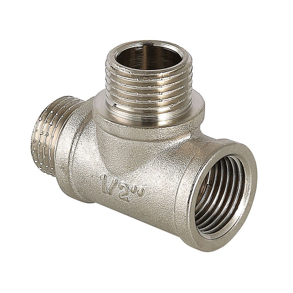 тройник с резьбой DN 20 ВН.-НР.-НР., Valtec, никель