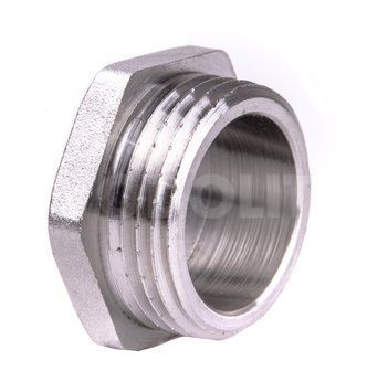 заглушка с резьбой DN 25 НР., Valtec, никель