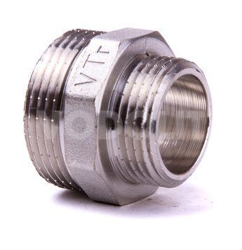 ниппель с резьбой переходной DN 32 x 25 НР.-НР., Valtec, никель