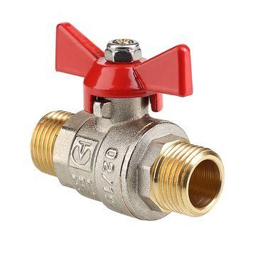 кран шаровый для воды DN 20 НР.-НР., бабочка, Valtec