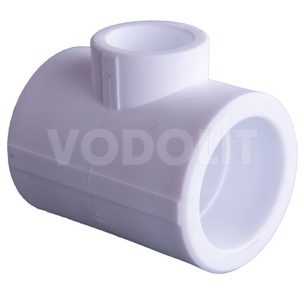 тройник для пластиковых труб DN 50 х 32 х 50 , Valfex, полипропилен