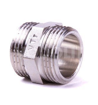 ниппель с резьбой DN 25 НР.-НР., Valtec, никель