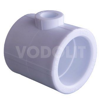тройник для пластиковых труб DN 63 х 20 х 63 , Valfex, полипропилен