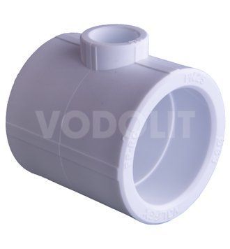 тройник для пластиковых труб DN 63 х 25 х 63 , Valfex, полипропилен