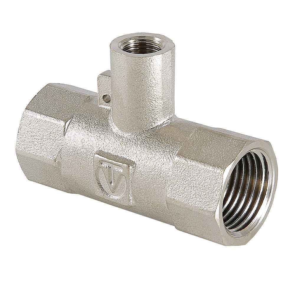 тройник под датчик теплосчетчика DN 15 х М10 х 15 , Valtec, никель