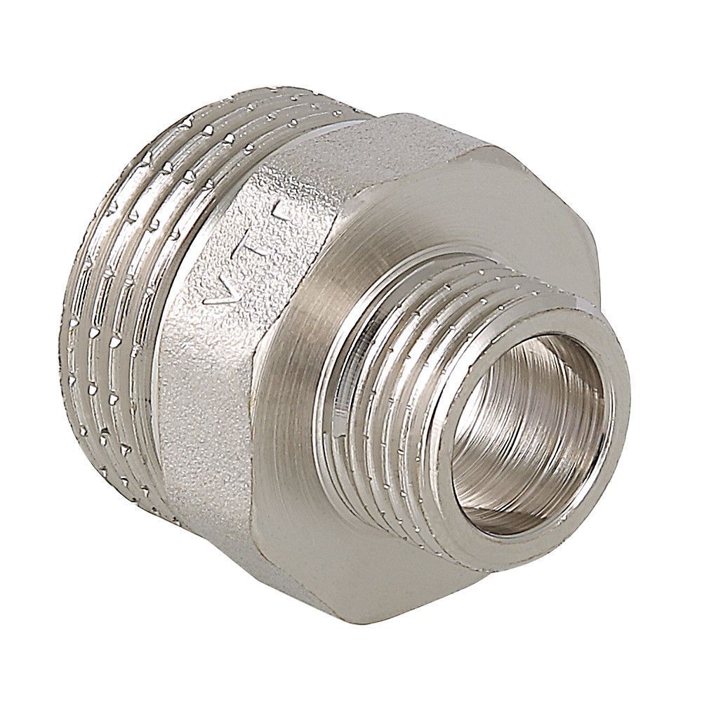 ниппель с резьбой переходной DN 13 x 10 НР.-НР., Valtec, никель