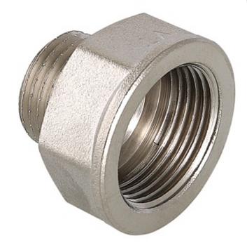 переходник с резьбой DN 32 x 25 ВН.-НР., Valtec, никель