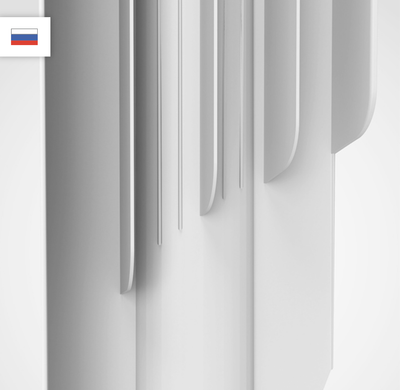 радиатор алюминиевый Indigo (500/100) - 6 секц., Royal Thermo Rus, белый