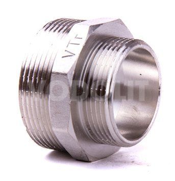 ниппель с резьбой переходной DN 50 x 40 НР.-НР., Valtec, никель