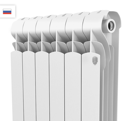 радиатор алюминиевый Indigo (500/100) -10 секц., Royal Thermo Rus, белый