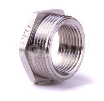 футорка резьбовая DN 32 x 25 НР.-ВН., Valtec, никель